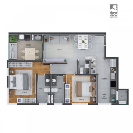 Imagem Apartamento com 2 Quartos à Venda, 78 m² em água Verde - Curitiba Imagem Apartamento com 2 Quartos à Venda, 78 m² em água Verde - Curitiba