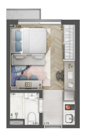 Imagem Apartamento com 1 Quarto à Venda, 38 m² em Cidade Baixa - Porto Alegre