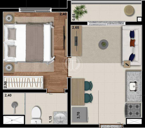 Imagem Apartamento com 1 Quarto à Venda, 25 m² em Saúde - São Paulo Imagem Apartamento com 1 Quarto à Venda, 25 m² em Saúde - São Paulo