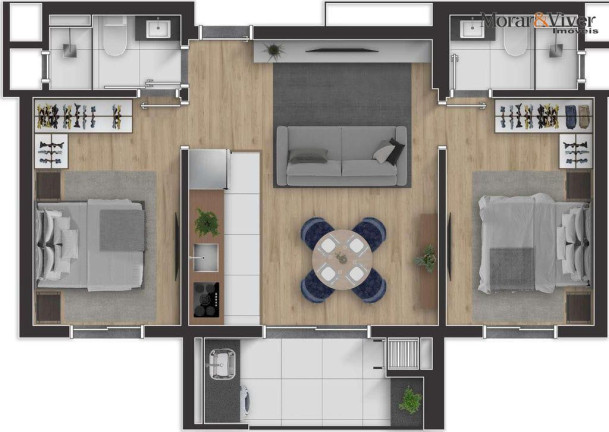 Imagem Apartamento com 3 Quartos à Venda, 79 m² em Portão - Curitiba Imagem Apartamento com 3 Quartos à Venda, 79 m² em Portão - Curitiba