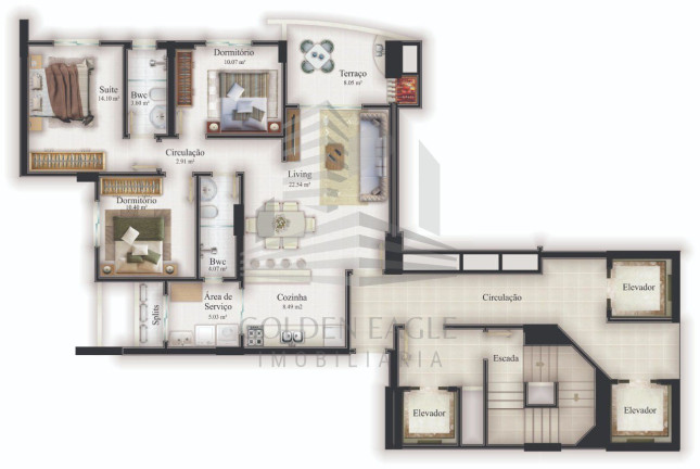 Imagem Apartamento com 3 Quartos à Venda, 113 m² em Fazenda - Itajaí Imagem Apartamento com 3 Quartos à Venda, 113 m² em Fazenda - Itajaí