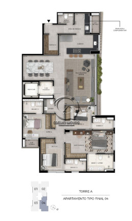 Imagem Imóvel com 4 Quartos à Venda, 325 m² em águas Claras Norte - águas Claras