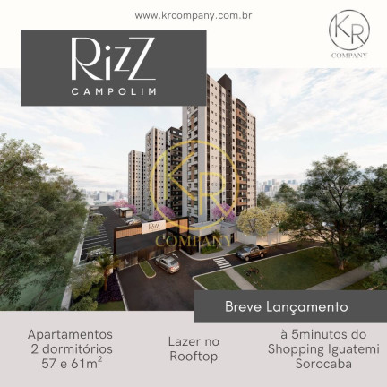 Imagem Apartamento com 2 Quartos à Venda, 57 m² em Parque Campolim - Sorocaba Imagem Apartamento com 2 Quartos à Venda, 57 m² em Parque Campolim - Sorocaba