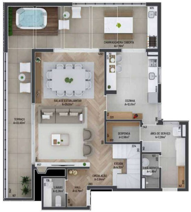 Imagem Apartamento com 4 Quartos à Venda, 123 m² em Vila Izabel - Curitiba