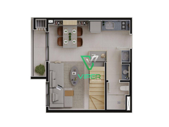 Imagem Apartamento com 1 Quarto à Venda, 22 m² em Alto Da Glória - Curitiba Imagem Apartamento com 1 Quarto à Venda, 22 m² em Alto Da Glória - Curitiba
