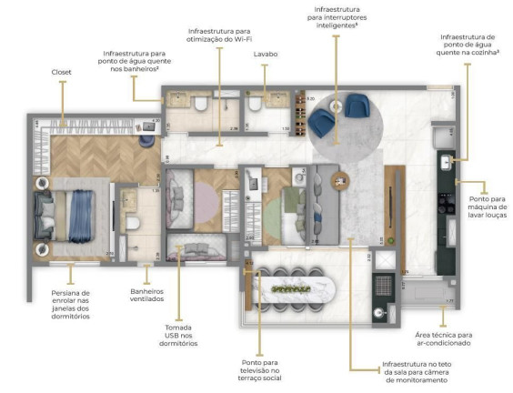 Imagem Apartamento com 3 Quartos à Venda, 104 m² em Jardim - Santo André Imagem Apartamento com 3 Quartos à Venda, 104 m² em Jardim - Santo André