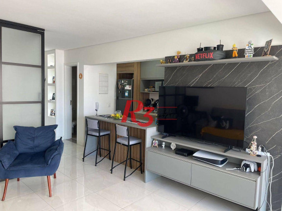 Imagem Apartamento com 1 Quarto à Venda, 53 m² em Ponta Da Praia - Santos
