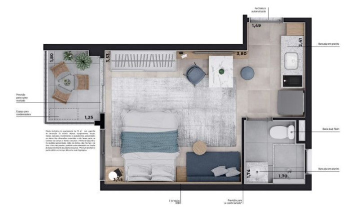Imagem Studio com 1 Quarto à Venda, 23 m² em Santa Cecília - São Paulo Imagem Studio com 1 Quarto à Venda, 23 m² em Santa Cecília - São Paulo