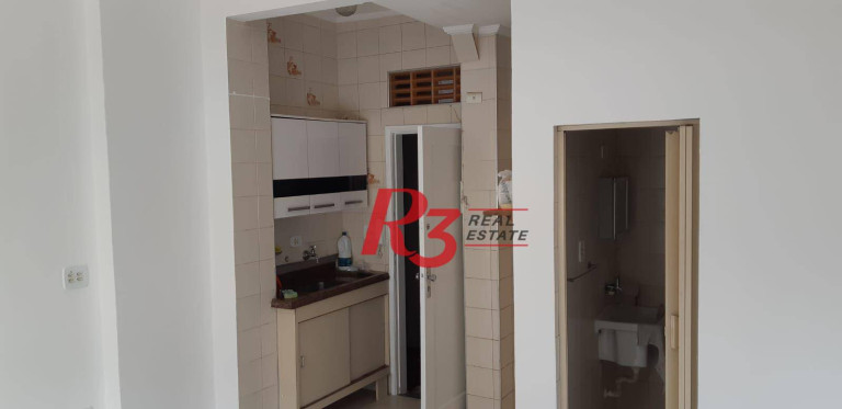 Imagem Kitnet com 1 Quarto à Venda, 27 m² em Embaré - Santos Imagem Kitnet com 1 Quarto à Venda, 27 m² em Embaré - Santos