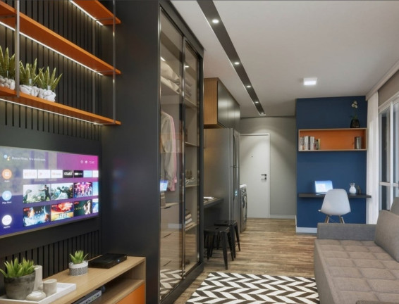 Apartamento com 1 Quarto à Venda, 24 m² em Brooklin Paulista - São Paulo