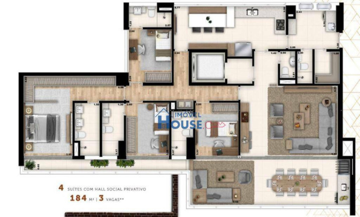 Imagem Cobertura com 4 Quartos à Venda, 366 m² em Vila Romana - São Paulo Imagem Cobertura com 4 Quartos à Venda, 366 m² em Vila Romana - São Paulo