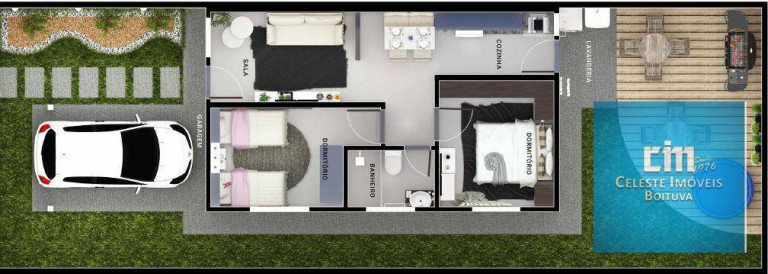Imagem Casa com 2 Quartos à Venda, 64 m² em Centro - Boituva Imagem Casa com 2 Quartos à Venda, 64 m² em Centro - Boituva