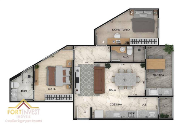 Imagem Imóvel com 2 Quartos à Venda, 59 m² em Mirim - Praia Grande Imagem Imóvel com 2 Quartos à Venda, 59 m² em Mirim - Praia Grande