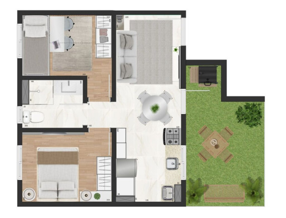 Imagem Imóvel com 2 Quartos à Venda, 50 m² em Parque Santa Fé - Porto Alegre Imagem Imóvel com 2 Quartos à Venda, 50 m² em Parque Santa Fé - Porto Alegre