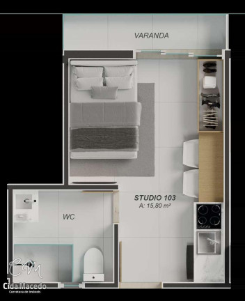 Imagem Apartamento com 1 Quarto à Venda, 20 m² em Aeroclube - João Pessoa Imagem Apartamento com 1 Quarto à Venda, 20 m² em Aeroclube - João Pessoa