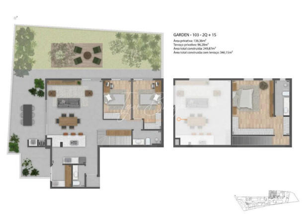 Imagem Apartamento com 2 Quartos à Venda, 198 m² em Mercês - Curitiba Imagem Apartamento com 2 Quartos à Venda, 198 m² em Mercês - Curitiba