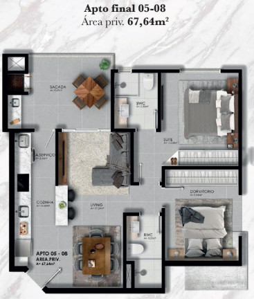 Imagem Apartamento com 1 Quarto à Venda, 51 m² em São Francisco De Assis - Camboriú Imagem Apartamento com 1 Quarto à Venda, 51 m² em São Francisco De Assis - Camboriú