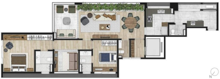 Imagem Apartamento com 2 Quartos à Venda, 137 m² em Pinheiros - São Paulo
