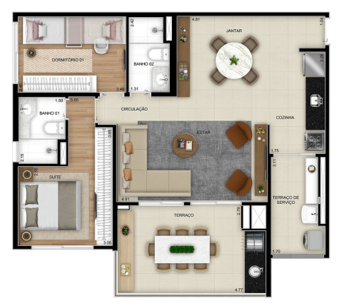 Imagem Apartamento com 3 Quartos à Venda, 84 m² em Vila Guilhermina - São Paulo Imagem Apartamento com 3 Quartos à Venda, 84 m² em Vila Guilhermina - São Paulo