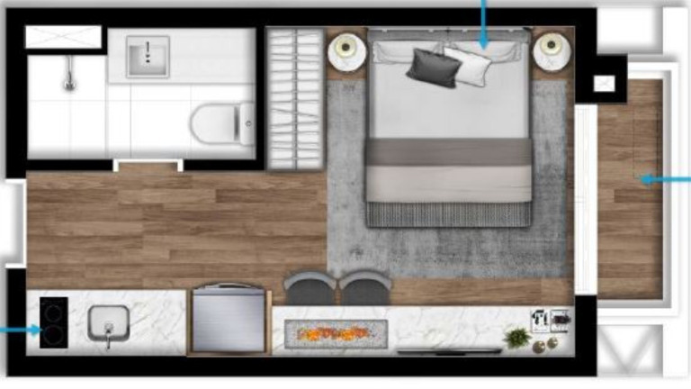 Imagem Imóvel com 1 Quarto à Venda, 23 m² em Paraíso - São Paulo Imagem Imóvel com 1 Quarto à Venda, 23 m² em Paraíso - São Paulo