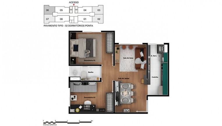 Imagem Apartamento com 1 Quarto à Venda, 42 m² em Jardim Leme - São Paulo Imagem Apartamento com 1 Quarto à Venda, 42 m² em Jardim Leme - São Paulo