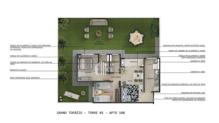 Imagem Apartamento com 2 Quartos à Venda, 51 m² em São Cristóvão - Teresina Imagem Apartamento com 2 Quartos à Venda, 51 m² em São Cristóvão - Teresina
