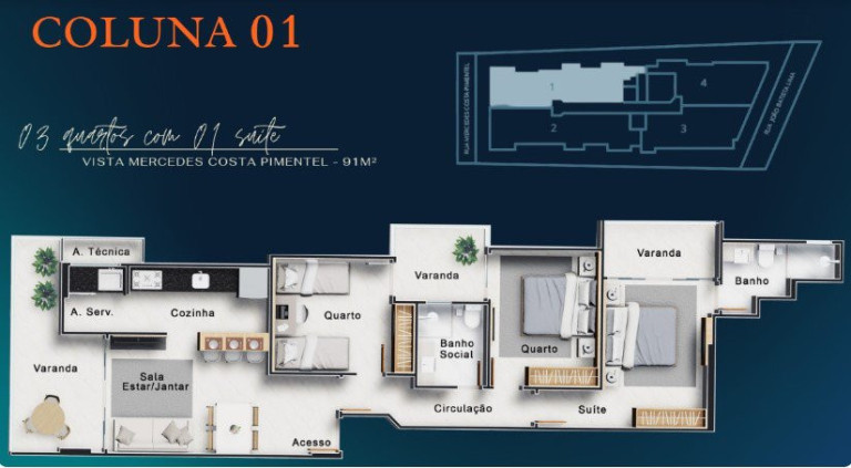 Imagem Apartamento com 3 Quartos à Venda, 91 m² em Centro - Guarapari Imagem Apartamento com 3 Quartos à Venda, 91 m² em Centro - Guarapari