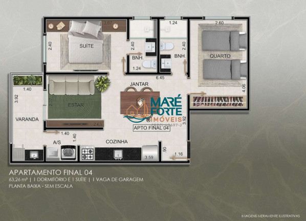 Imagem Apartamento com 1 Quarto à Venda, 44 m² em Silop - Ubatuba Imagem Apartamento com 1 Quarto à Venda, 44 m² em Silop - Ubatuba