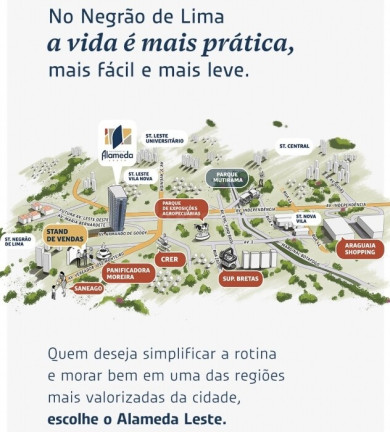 Imagem Apartamento com 3 Quartos à Venda, 76 m² em Setor Negrão De Lima - Goiânia Imagem Apartamento com 3 Quartos à Venda, 76 m² em Setor Negrão De Lima - Goiânia