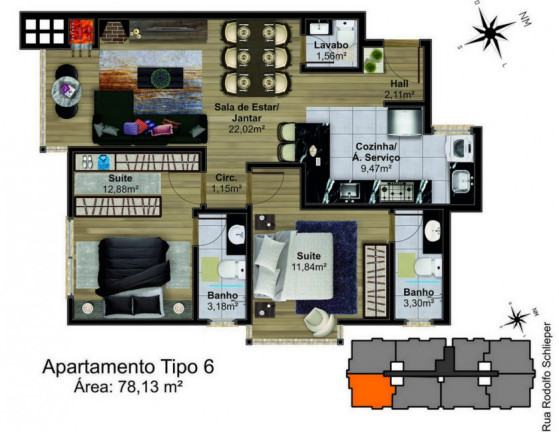 Imagem Imóvel à Venda, 99 m² em Centro  - Canela