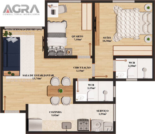 Imagem Apartamento com 2 Quartos à Venda, 51 m² em Primavera - Vitória Da Conquista Imagem Apartamento com 2 Quartos à Venda, 51 m² em Primavera - Vitória Da Conquista