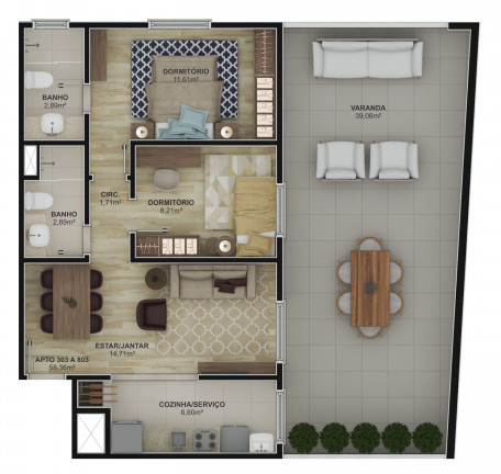 Imagem Apartamento com 2 Quartos à Venda, 58 m² em Centro - Novo Hamburgo Imagem Apartamento com 2 Quartos à Venda, 58 m² em Centro - Novo Hamburgo