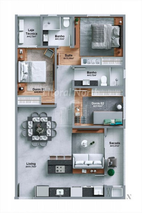 Imagem Apartamento com 2 Quartos à Venda, 80 m² em Centro - Itajaí