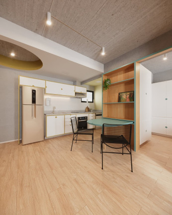 Imagem Apartamento com 1 Quarto à Venda, 19 m² em São Francisco - Curitiba