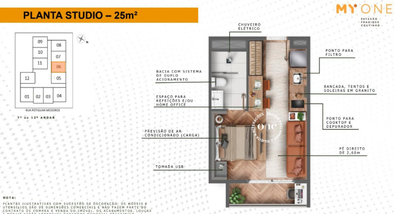 Imagem Apartamento à Venda, 25 m² em Pinheiros - São Paulo Imagem Apartamento à Venda, 25 m² em Pinheiros - São Paulo