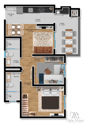 Imagem Apartamento com 2 Quartos à Venda, 55 m² em Vila Verde - Caxias Do Sul
