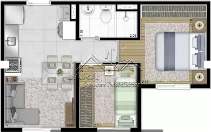 Imagem Apartamento com 2 Quartos à Venda,  em Itaquera - São Paulo