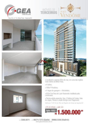 Imagem Apartamento com 4 Quartos à Venda, 300 m² em Meia Praia - Itapema