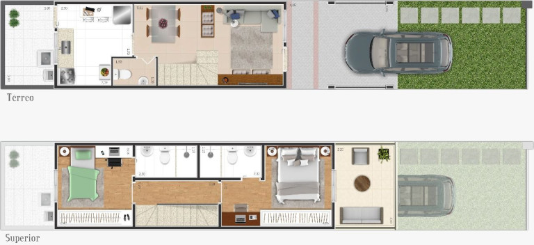 Imagem Casa com 2 Quartos à Venda, 79 m² em Jardim Goncalves - Sorocaba