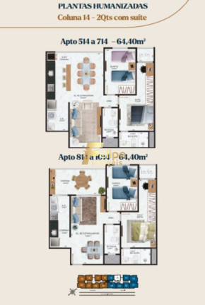 Imagem Imóvel com 2 Quartos à Venda, 64 m² em Jardim Camburi - Vitória