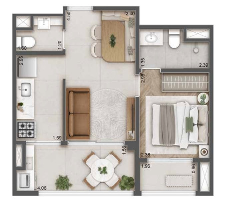 Imagem Imóvel com 1 Quarto à Venda, 26 m² em Jardim Das Acácias - São Paulo Imagem Imóvel com 1 Quarto à Venda, 26 m² em Jardim Das Acácias - São Paulo