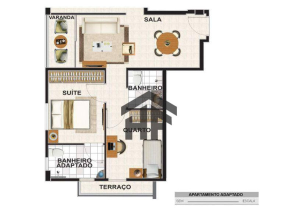 Imagem Apartamento com 2 Quartos à Venda, 50 m² em Jardim Atlântico - Olinda Imagem Apartamento com 2 Quartos à Venda, 50 m² em Jardim Atlântico - Olinda