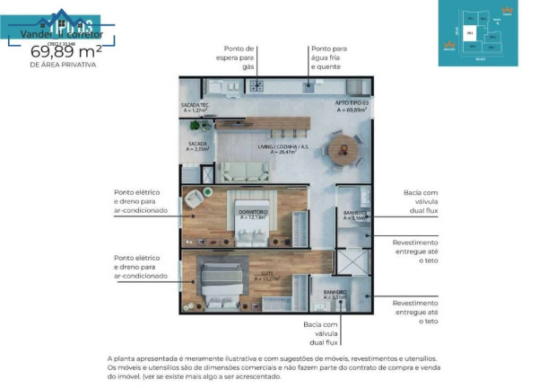 Imagem Imóvel com 2 Quartos à Venda, 69 m² em Morretes Imagem Imóvel com 2 Quartos à Venda, 69 m² em Morretes