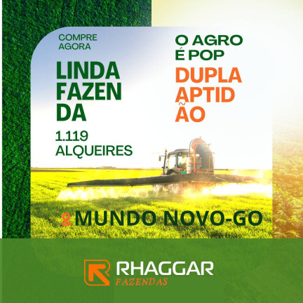 Fazenda à Venda, 11 m² em Ponte Rio Palmeiral - Mundo Novo