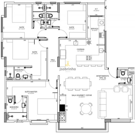 Apartamento com 4 Quartos à Venda, 144 m² em Centro - Balneário Camboriú