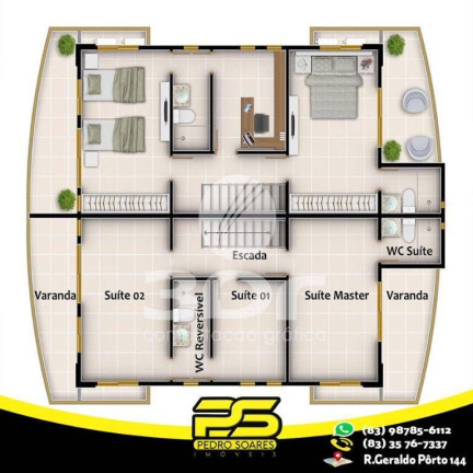Imagem Casa com 4 Quartos à Venda, 145 m² em Poço - Cabedelo Imagem Casa com 4 Quartos à Venda, 145 m² em Poço - Cabedelo
