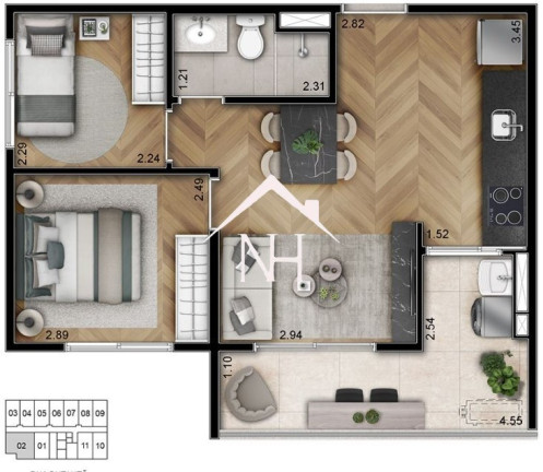 Imagem Apartamento com 2 Quartos à Venda, 43 m² em Pinheiros - São Paulo Imagem Apartamento com 2 Quartos à Venda, 43 m² em Pinheiros - São Paulo