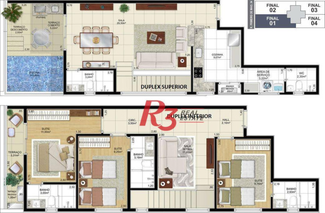 Imagem Apartamento com 1 Quarto à Venda, 52 m² em Aparecida - Santos Imagem Apartamento com 1 Quarto à Venda, 52 m² em Aparecida - Santos