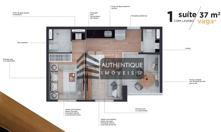 Imagem Apartamento com 1 Quarto à Venda, 37 m² em Paraíso - São Paulo Imagem Apartamento com 1 Quarto à Venda, 37 m² em Paraíso - São Paulo