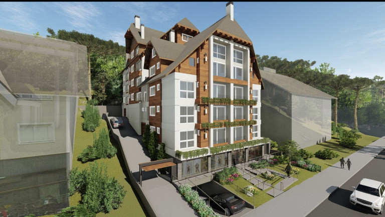 Apartamento com 1 Quarto à Venda, 90 m² em Lagos Do Bosque - Gramado